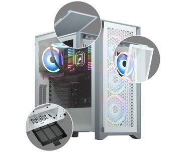 CAJA SEMITORRE ATX 4000D AIRFLOW TG WHITE CORSAIR