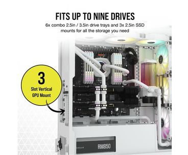 CAJA TORRE ATX ICUE 7000X RGB TG WHITE CORSAIR