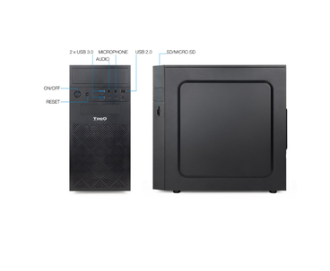 CAJA MINITORRE MICROATX TQC-4701U3C-B NEGRO TOOQ