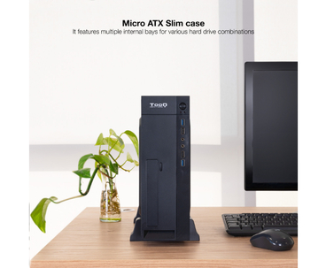 CAJA SOBREMESA SLIM MICROATX TQC-3008U3C NEGRO TOOQ