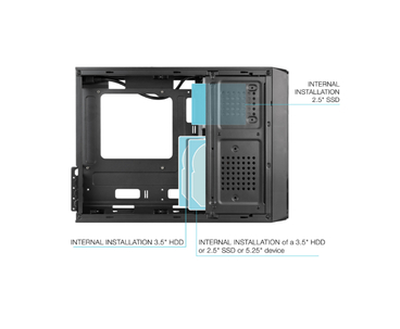 CAJA SOBREMESA SLIM MICROATX TQC-3007U3C NEGRO TOOQ