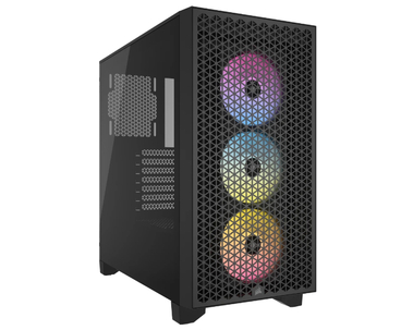 CAJA SEMITORRE ATX 3000D RGB AIRFLOW TG BLACK CORSAIR